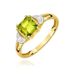 Pierścionek W0040B Oliwin 1,10ct żółte złoto