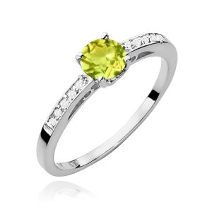 Pierścionek W0066 Oliwin 0,60ct białe złoto