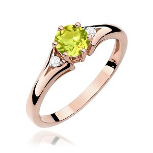 Pierścionek W0076 Oliwin 0,60ct różowe złoto