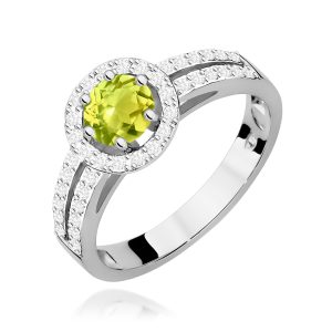 Pierścionek W0087 Oliwin 0,60ct białe złoto