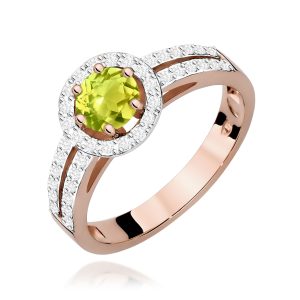 Pierścionek W0087 Oliwin 0,60ct różowe złoto