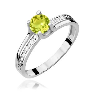 Pierścionek W0106 Oliwin 0,60ct białe złoto