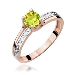 Pierścionek W0106 Oliwin 0,60ct różowe złoto
