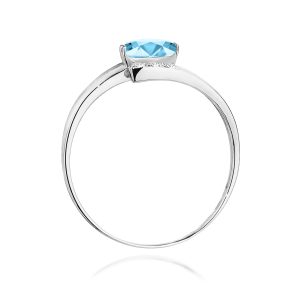 Pierścionek W0119 Topaz Swiss 0,50ct białe złoto