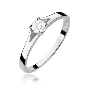 Pierścionek W0240 Diament 0,20ct białe złoto