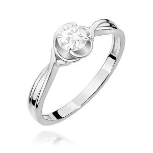 Pierścionek W0329 Diament 0,30ct białe złoto