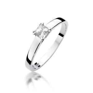 Pierścionek W0347 Diament 0,30ct białe złoto