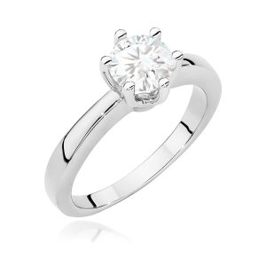 Pierścionek W0482 Diament Laboratoryjny 0,70ct białe złoto