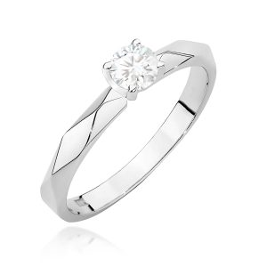 Pierścionek W0484 Diament 0,25ct białe złoto
