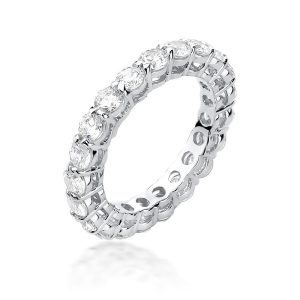 Pierścionek W0519 z diamentami białe złoto