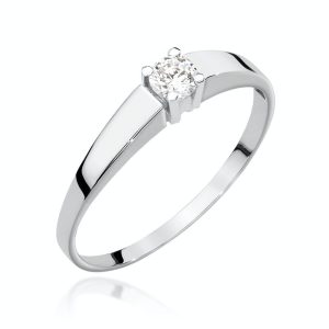 Pierścionek W0524 Diament 0,20ct białe złoto