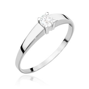 Pierścionek W0524 Diament 0,25ct białe złoto