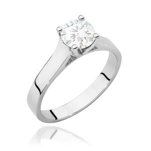 Pierścionek W0526 Diament Laboratoryjny 0,70ct białe złoto