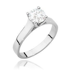 Pierścionek W0526 Diament Laboratoryjny 1,00ct białe złoto