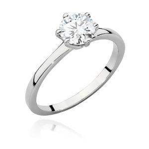 Pierścionek W0535 Diament 1,00ct białe złoto