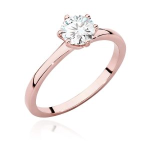 Pierścionek W0535 Diament 0,70ct różowe złoto