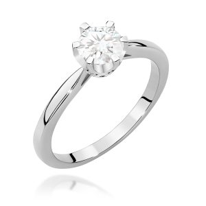 Pierścionek W0539 Diament Laboratoryjny 0,70ct białe złoto
