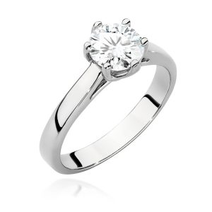 Pierścionek W0540 Diament Laboratoryjny 1,00ct białe złoto