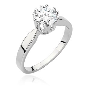 Pierścionek W0541 Diament 0,70ct białe złoto