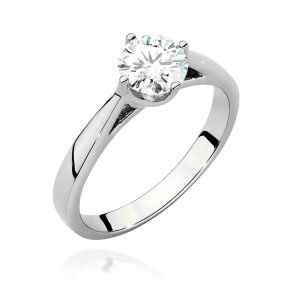 Pierścionek W0543 Diament Laboratoryjny 0,70ct białe złoto