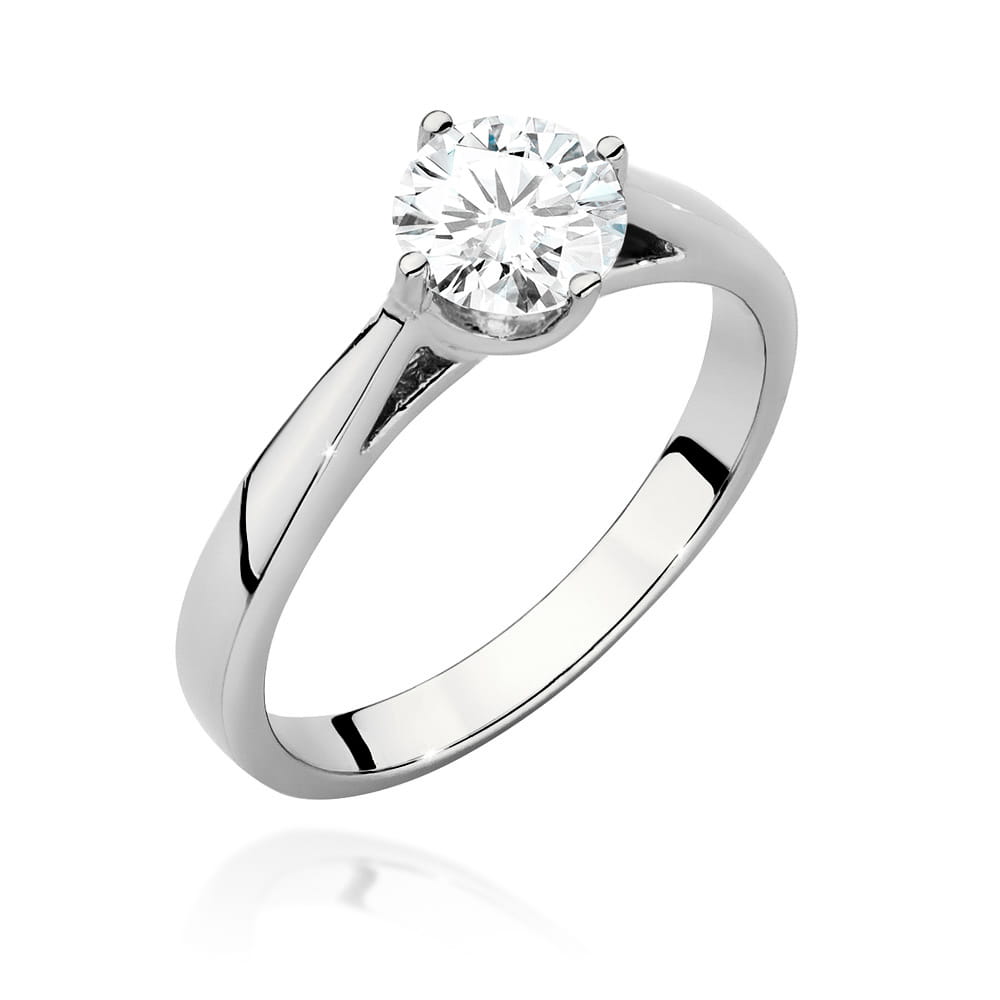 Pierścionek W0543 Diament Laboratoryjny 0,70ct białe złoto
