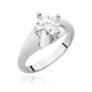 Pierścionek W0545 Diament Laboratoryjny 1,00ct białe złoto