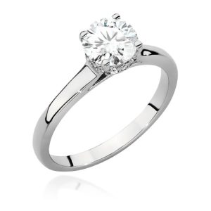 Pierścionek W0547 Diament Laboratoryjny 1,00ct białe złoto