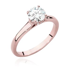 Pierścionek W0547 Diament 0,70ct różowe złoto