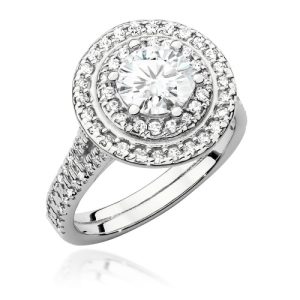 Pierścionek W0549 Diament Laboratoryjny 1,00ct białe złoto