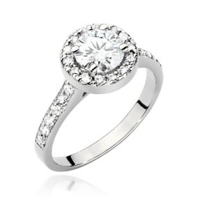 Pierścionek W0551 Diament 0,70ct białe złoto