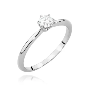 Pierścionek W0553 Diament 0,40ct białe złoto