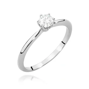 Pierścionek W0553 Diament 0,50ct białe złoto