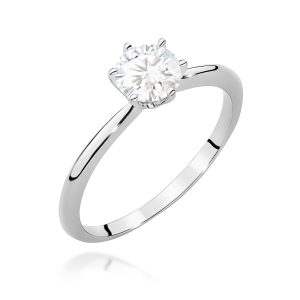 Pierścionek W0553 Diament Laboratoryjny 0,70ct białe złoto