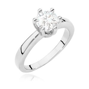 Pierścionek W0563 Diament Laboratoryjny 1,00ct białe złoto