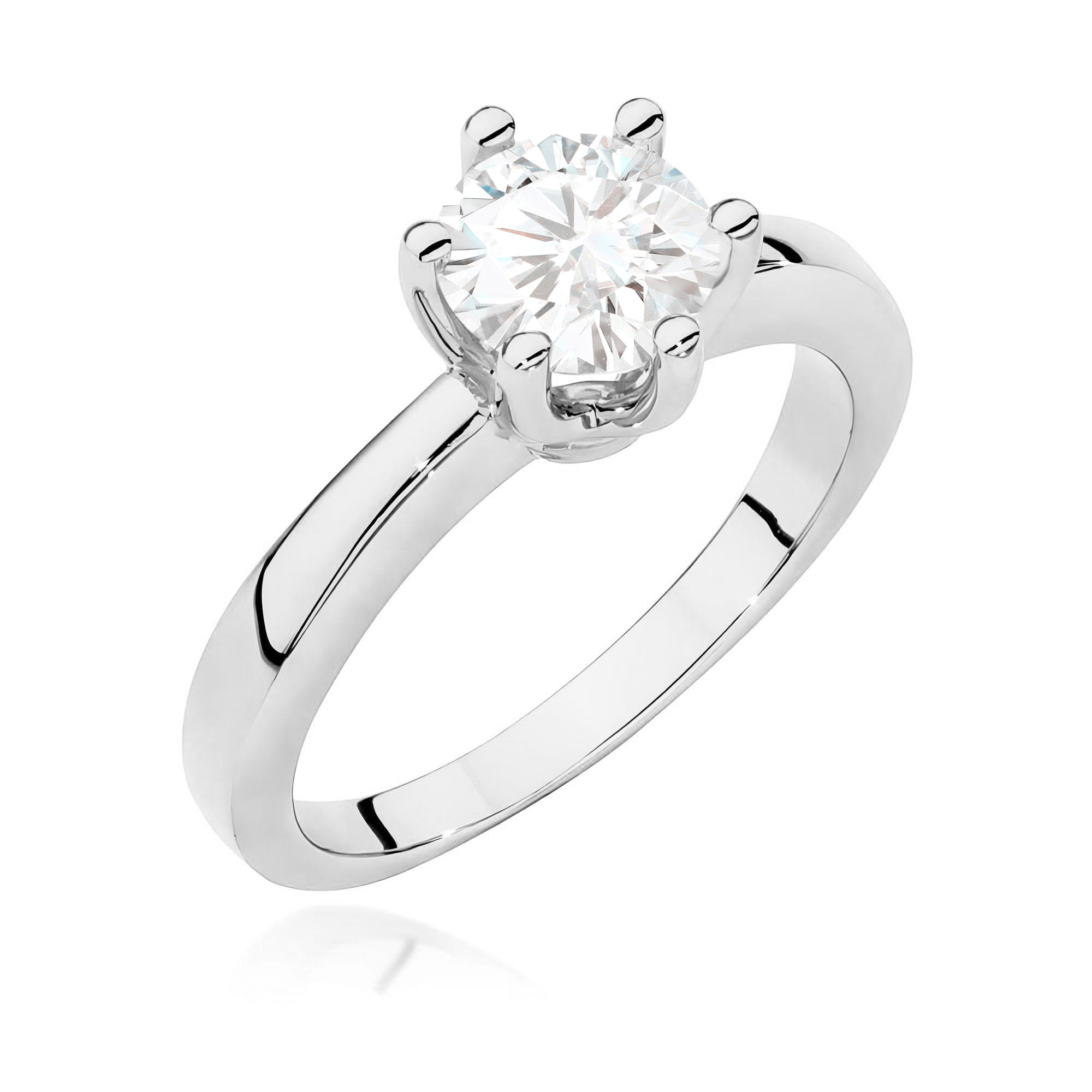 Pierścionek W0563 Diament Laboratoryjny 1,00ct białe złoto