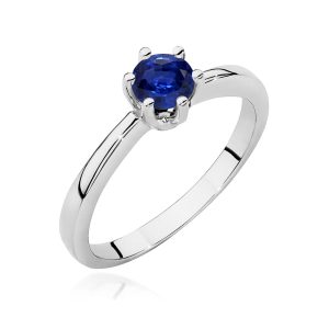 Pierścionek W0563 szafir 0,50ct białe złoto