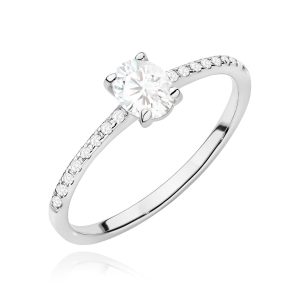 Pierścionek W0582 0,30ct białe złoto