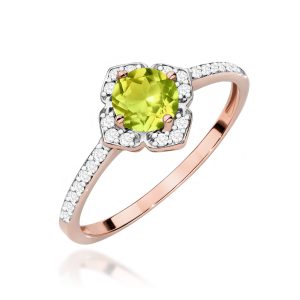 Pierścionek W0603 Oliwin 0,60ct różowe złoto