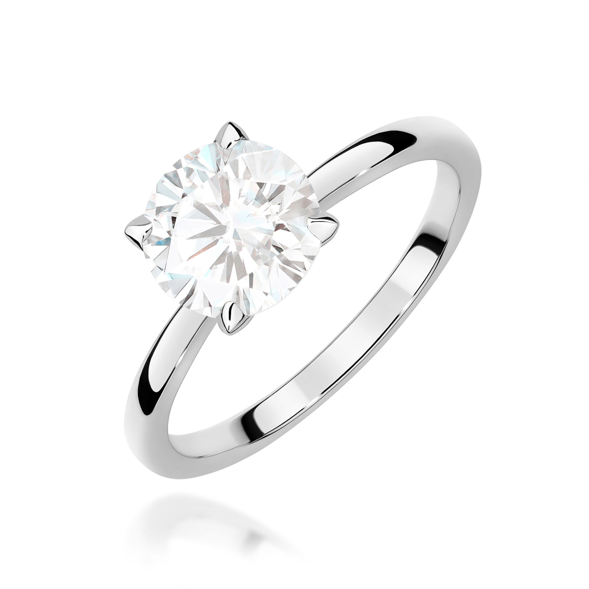 Pierścionek W0687 Diament Laboratoryjny 1,50ct białe złoto