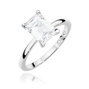 Pierścionek W0691 Diament Laboratoryjny 2,00ct białe złoto