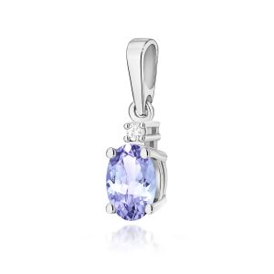 Zawieszka Z0001 Tanzanit 0,40ct białe złoto