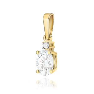 Zawieszka Z0001 Diament laboratoryjny 0,40ct żółte złoto