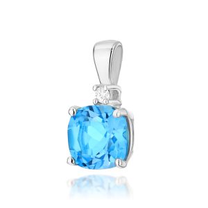 Zawieszka Z0003 Topaz Swiss 1,10ct białe złoto