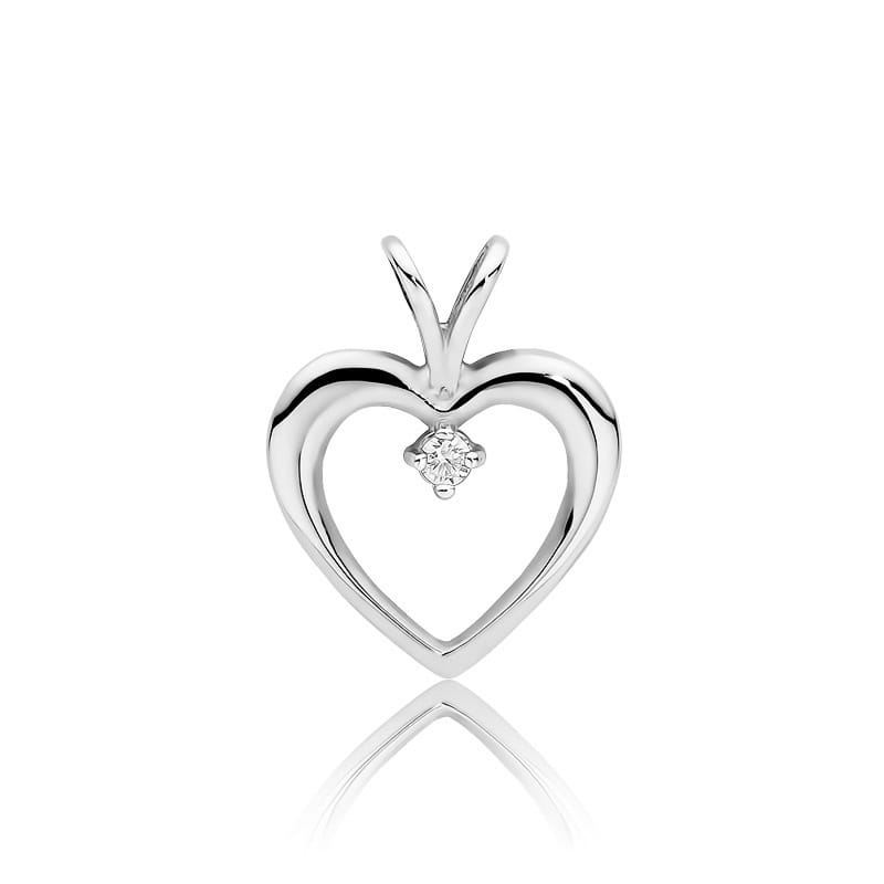 Zawieszka Z0009 Diament 0,04ct białe złoto