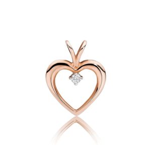 Zawieszka Z0009 Diament 0,04ct różowe złoto