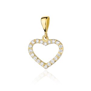 Zawieszka Z0019 z diamentami żółte złoto