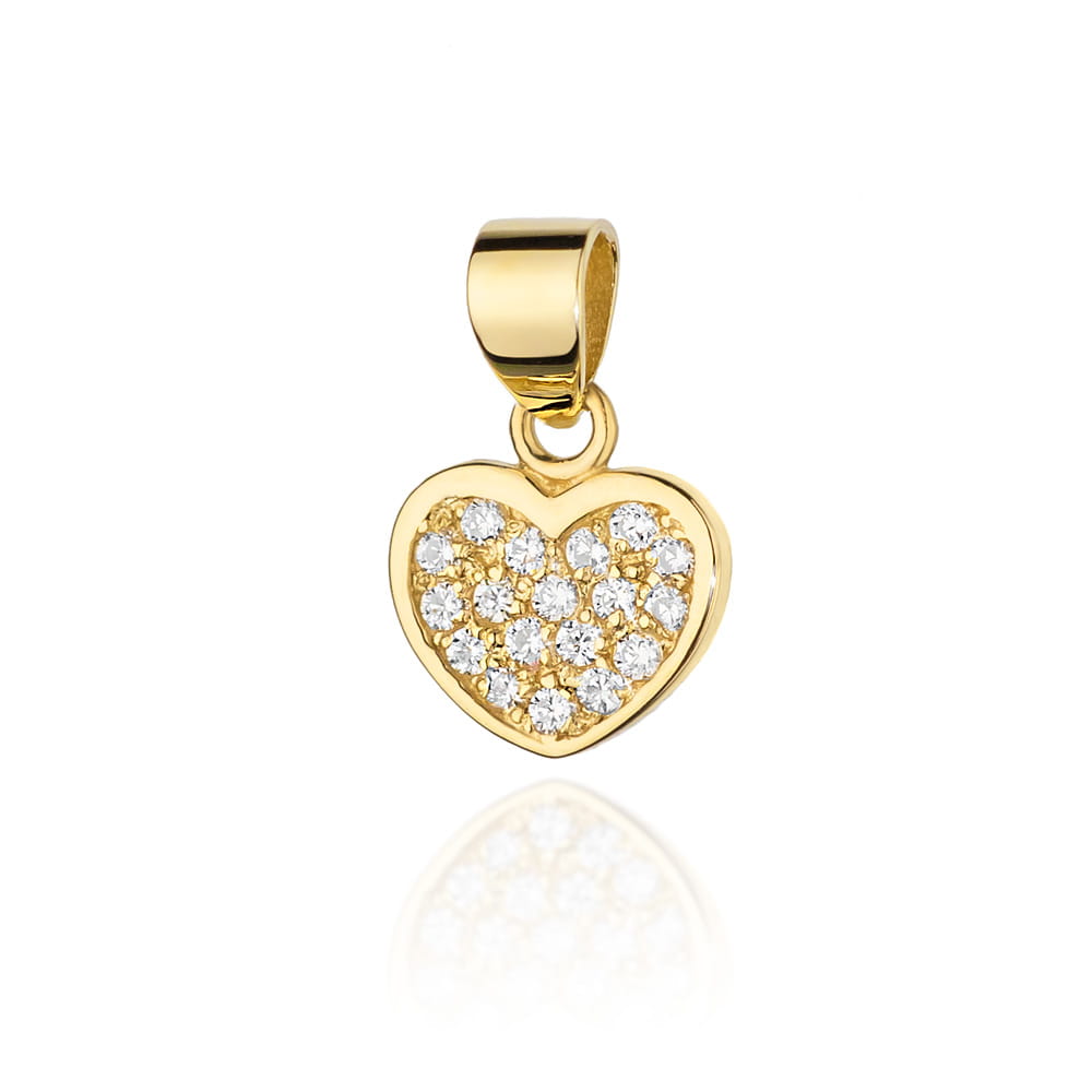 Zawieszka Z0020 z diamentami żółte złoto