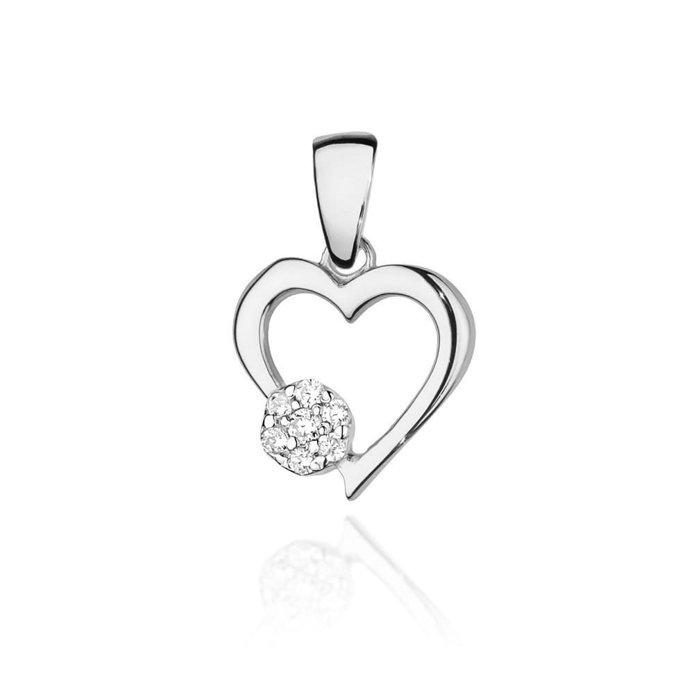 Zawieszka Z0021 z diamentami białe złoto