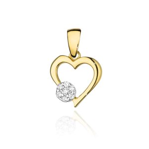 Zawieszka Z0021 z diamentami żółte złoto
