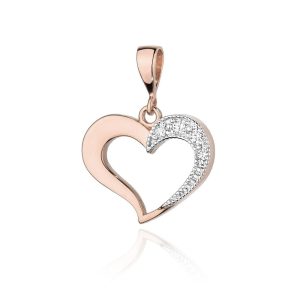 Zawieszka Z0023 z diamentami różowe złoto